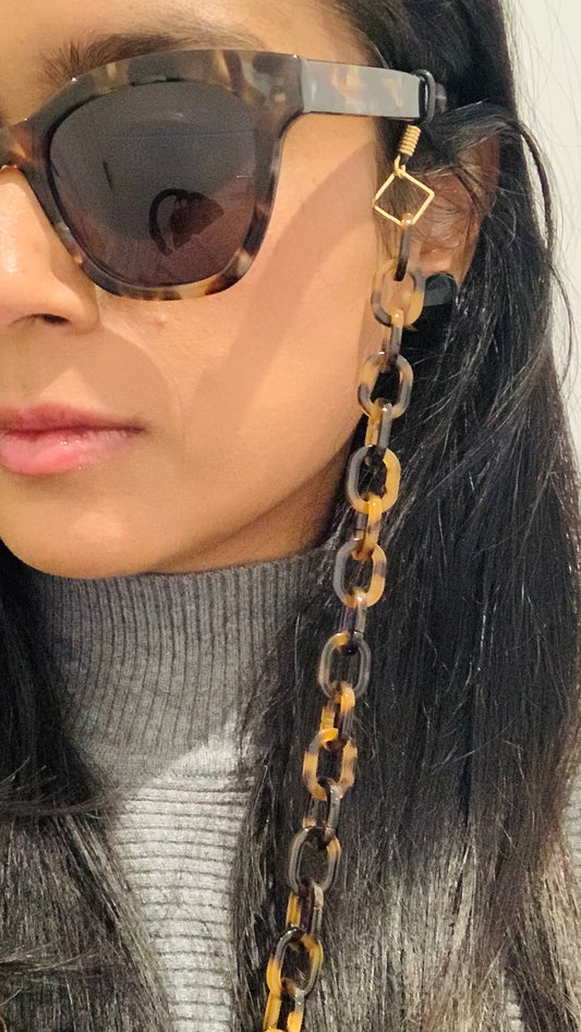 CHLOE - Acetate glasses and sunglasses chain